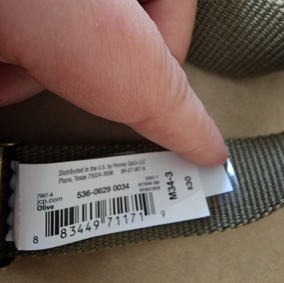 NWT Weave Belt -Olive - Picture 3 of 5